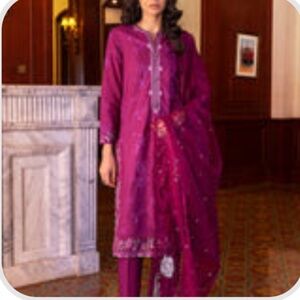 Ethnc pk Purple Salwar kameez